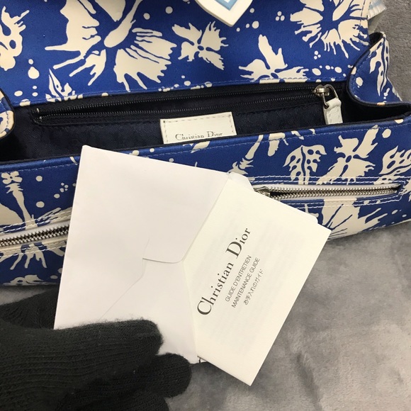 CHRISTIAN DIOR CROSSBODY SLING HIBISCUS BAG obo - Picture 7 of 8